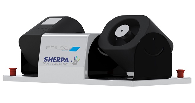Sherpa Mobile Robotics equipa sus robots móviles con un dispositivo de desinfección de superficies por vía aérea (ASD)