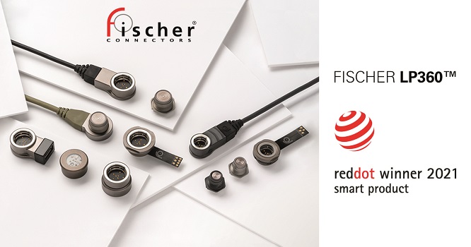 El conector Fischer LP360™ se alza ganador en dos categorías de los premios Red Dot: Diseño de productos 2021
