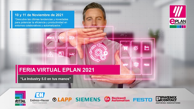 La Feria Virtual EPLAN 2021 tendrá lugar el 10 y 11 de noviembre y en ella se presentará la Plataforma EPLAN 2022