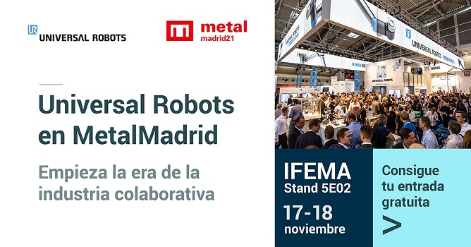 Universal Robots muestra soluciones de robótica colaborativa para la industria del metal en MetalMadrid