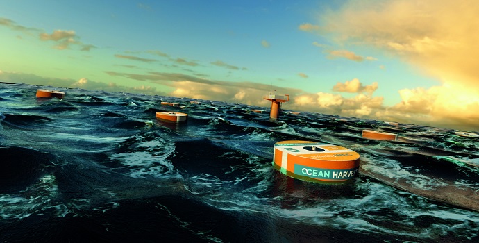 La captación de la energía oceánica se está convirtiendo en un nuevo tipo de generación de energía renovable Energía undimotriz: uso de husillos a bolas NSK 