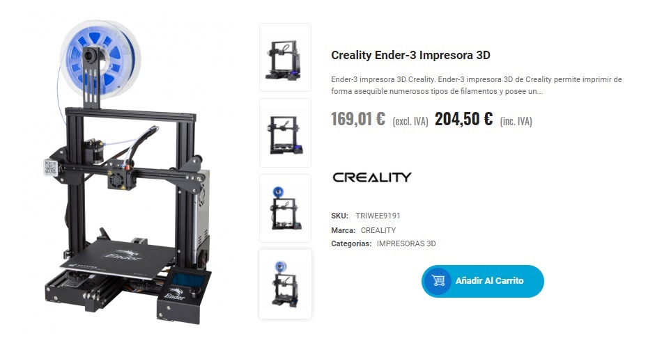Creality Ender-3, una de las impresoras 3D Creality más asequible 