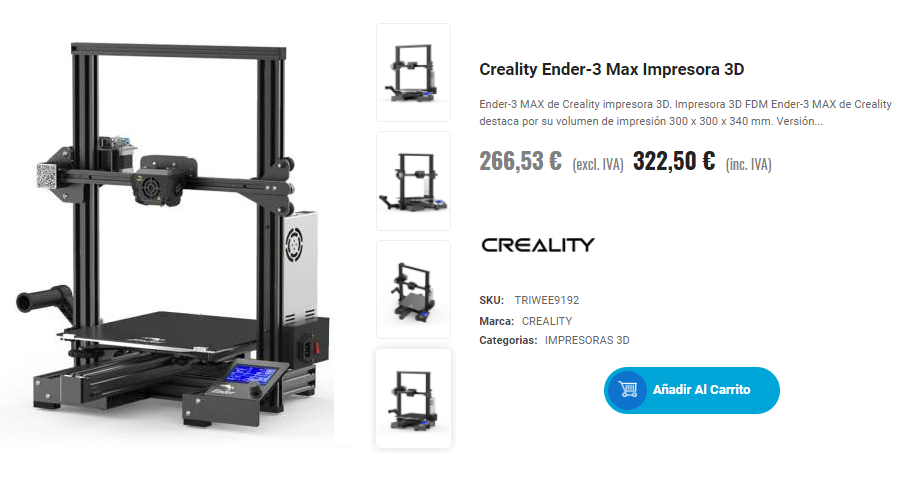 Ender-3 Max es una de las impresoras 3D Creality con mayor volumen de impresión