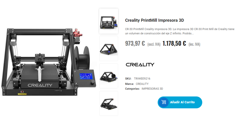 CR-30 PrintMill, la única de las impresoras 3D que te permite imprimir objetos sin límite de longitud