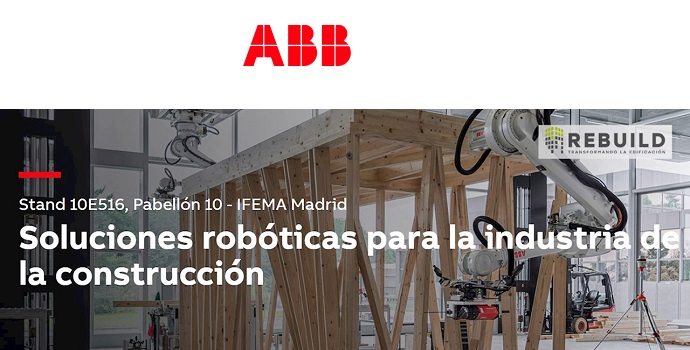 ABB presenta en Rebuild 2023 lo más avanzado en robótica y electrificación para la industria de la construcción